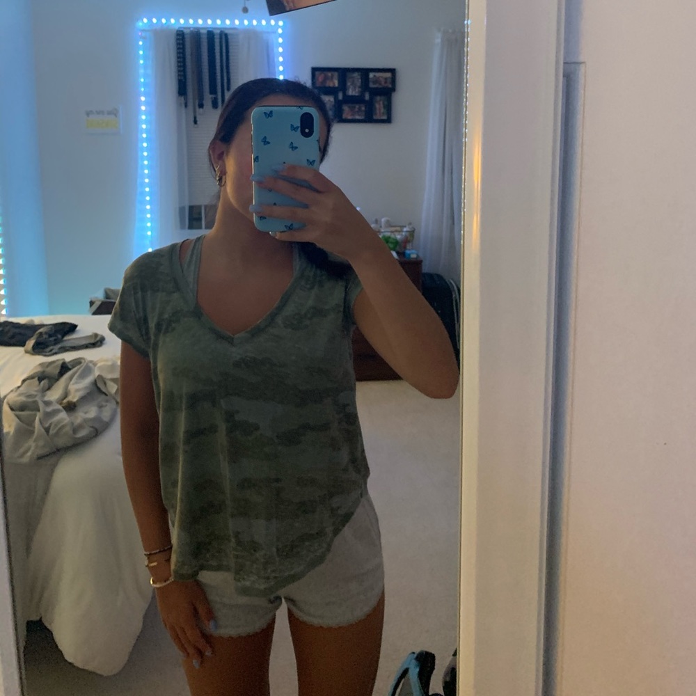 V Neck Camo TShirt